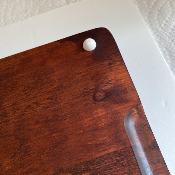 Vintage Baribocraft teak and slate cheese/charcuterie board - Picture 6 of 9